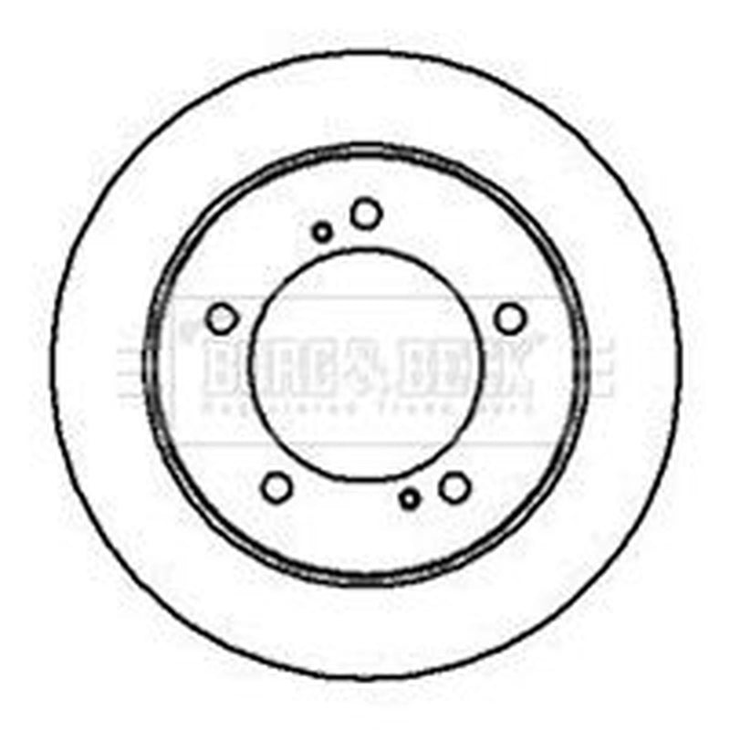 Borg & Beck 2 x Solid Front Brake Discs BBD5028-x2