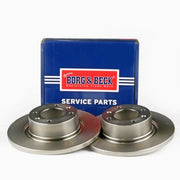 Borg & Beck 2 x Solid Rear Brake Discs BBD4261-x2