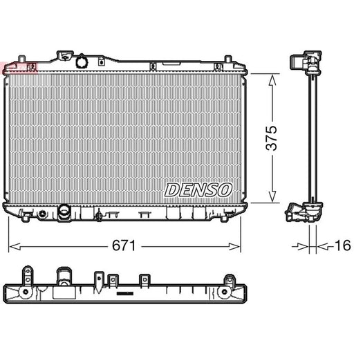 Denso Engine Radiator DRM40037
