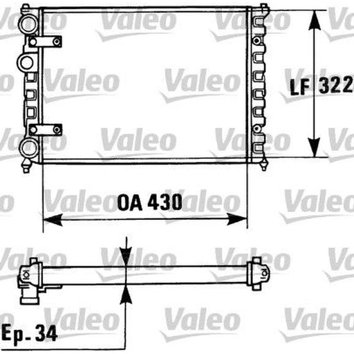 Valeo Engine Radiator 730946