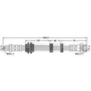 Borg & Beck Brake Hydraulic Hose Line Front Right BBH6731