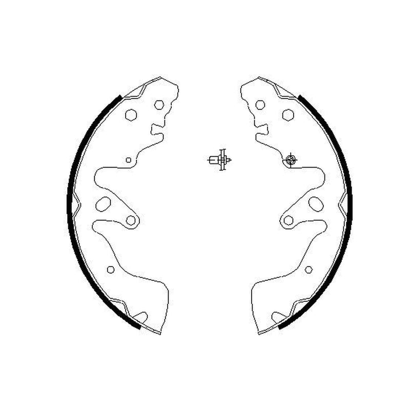 Mintex Brake Shoe Set Axle Kit MFR608