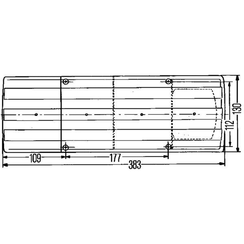Hella Tail Light / Lamp P21/5W Right 2SK 004 460-041