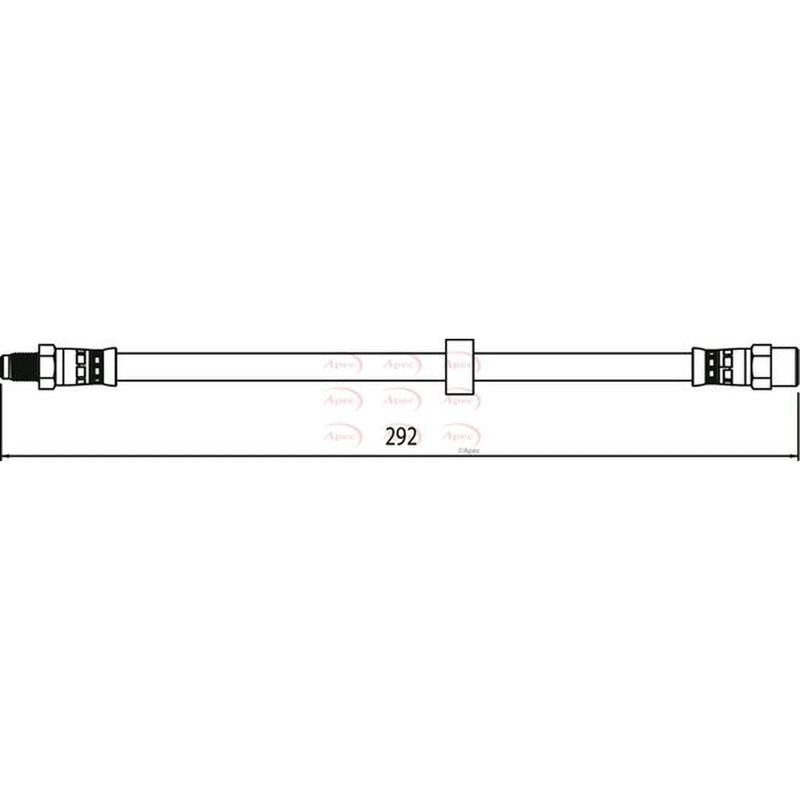 Apec Brake Hydraulic Hose Line Rear HOS4114
