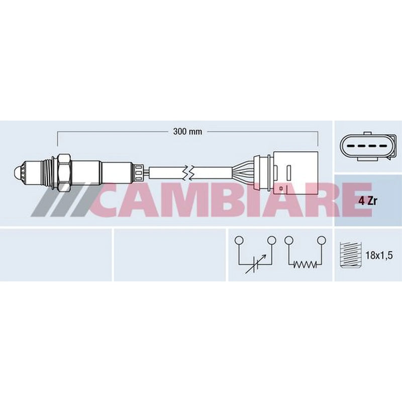 Cambiare O2 Lambda Oxygen Sensor after catalytic converter VE381854