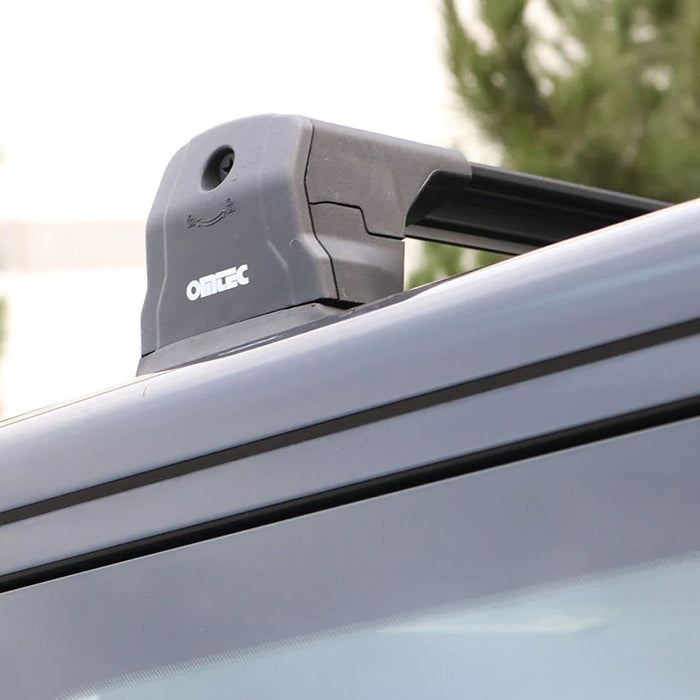 Aluminium Roof Bars Rack Black fits Volkswagen T5 & T6 Transporter Caravelle Multivan 2003- T5 - Omtec - Van Life Living