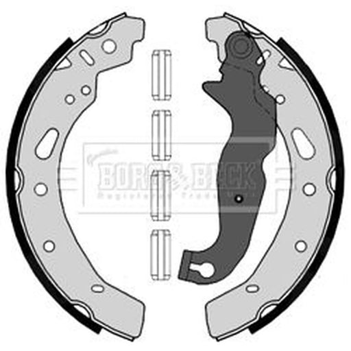 Borg & Beck Brake Shoe Set Axle Kit BBS6407