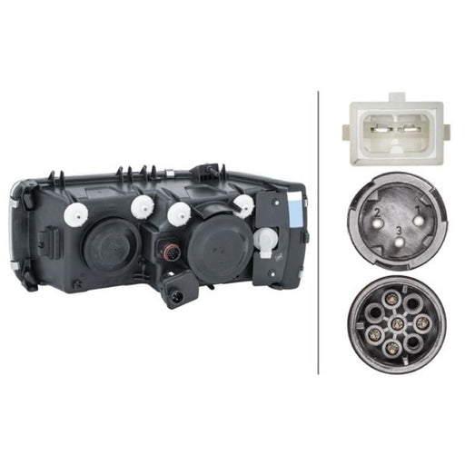 Hella Headlight Headlamp W5W Right 1EJ 247 046-021