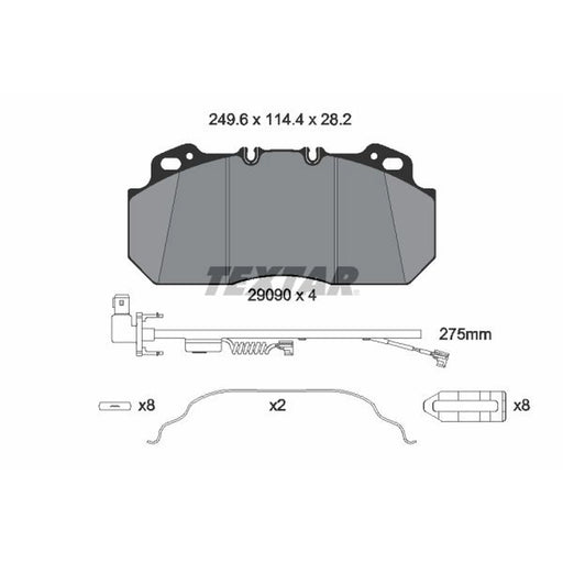 Textar Front Brake Pad Set 2909015