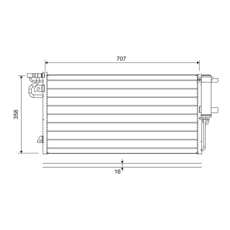 Valeo Air Conditioning Condenser 822690