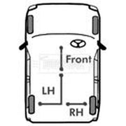 Borg & Beck Handbrake Cable Right Rear BKB1008