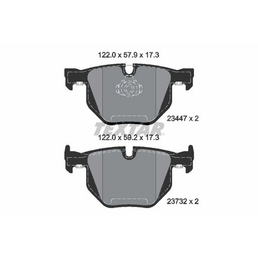 Textar Rear Brake Pad Set 2344704