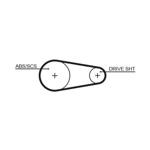 Gates Timing Belt Cambelt 122 Teeth 5204XS