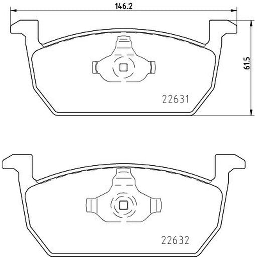 DON Front Brake Pad Set PCP1610