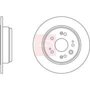 Apec 2 x Solid Rear Brake Discs DSK2495-x2