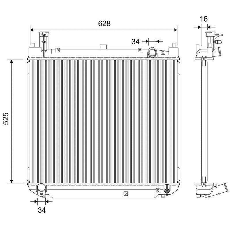Valeo Engine Radiator 735593