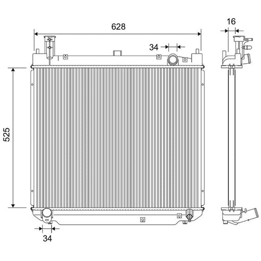 Valeo Engine Radiator 735593