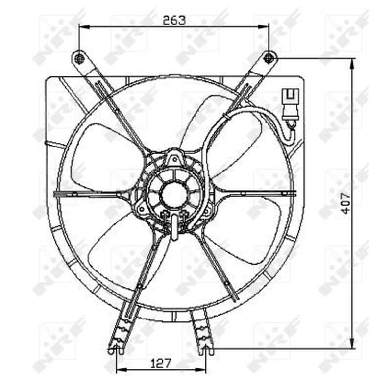 NRF Engine Cooling Fan 47042