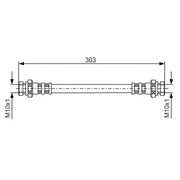 Bosch Brake Hydraulic Hose Line Rear 1 987 481 164