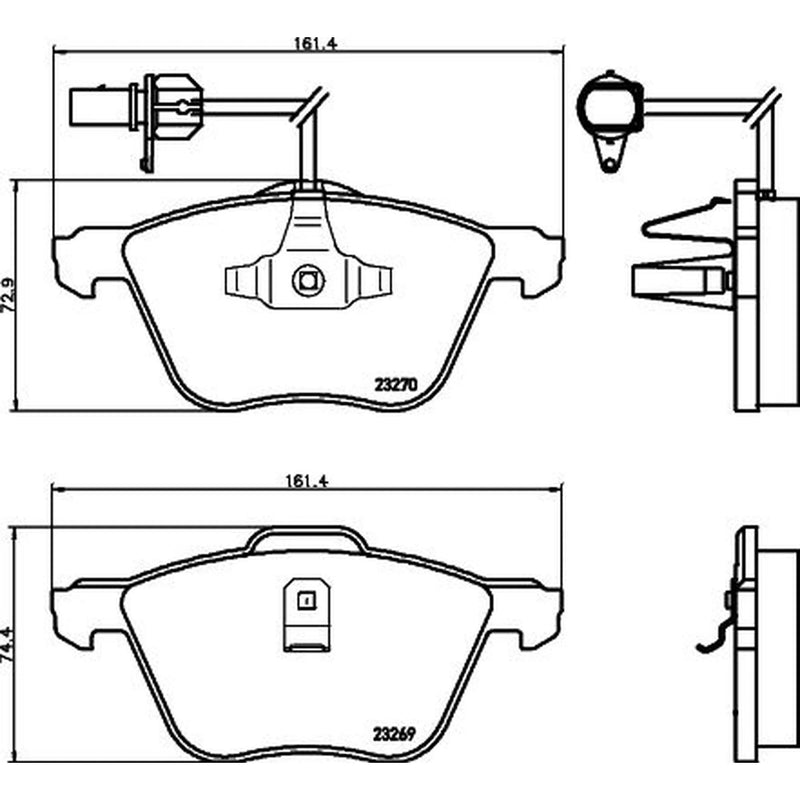 Mintex Front Brake Pad Set MDB2126