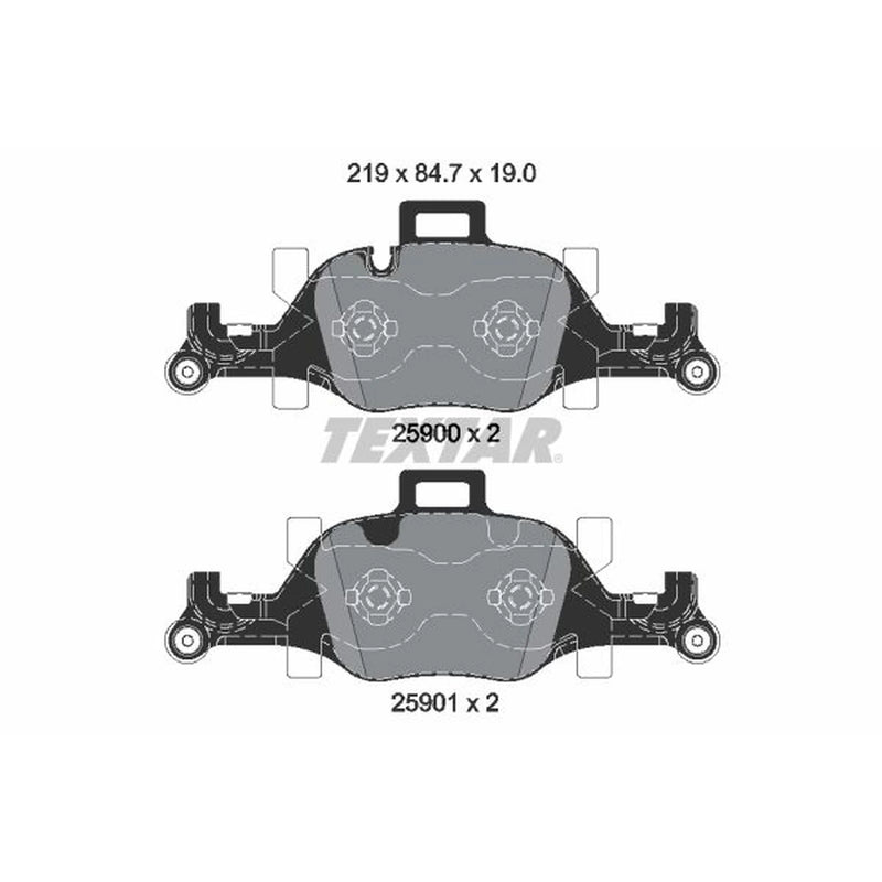 Textar Front Brake Pad Set 2590001