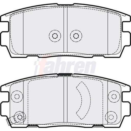 Fahren Rear Brake Pad Set FBP3225