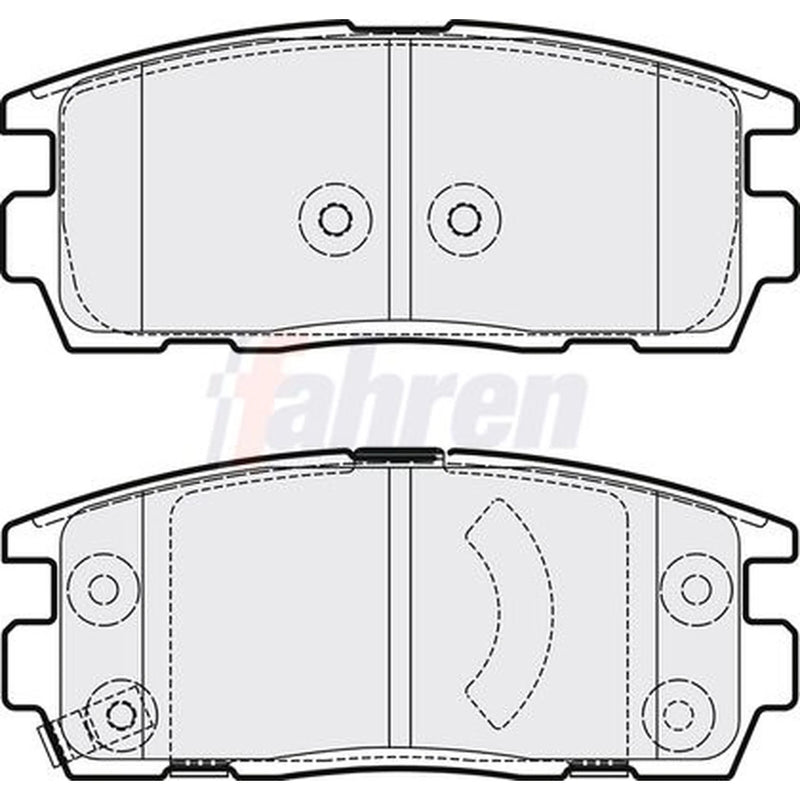 Fahren Rear Brake Pad Set fits Chevrolet Captiva 2006-2011 2.0 2.2 2.4