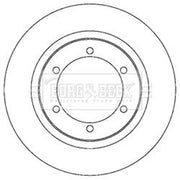 Borg & Beck 2 x Solid Rear Brake Discs BBD5215-x2