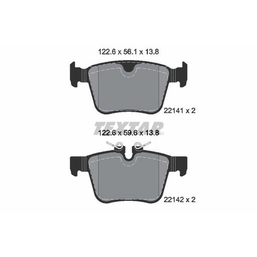 Textar Rear Brake Pad Set 2214103