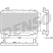 Denso Engine Radiator fits Toyota Rav 4 2000-2005 2.0