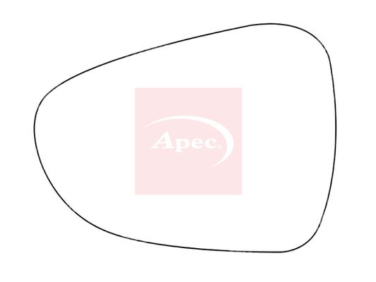 Apec Red Exterior Wing Mirror Glass AMS2623