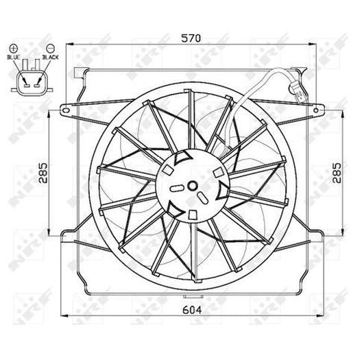 NRF Engine Cooling Fan 47529