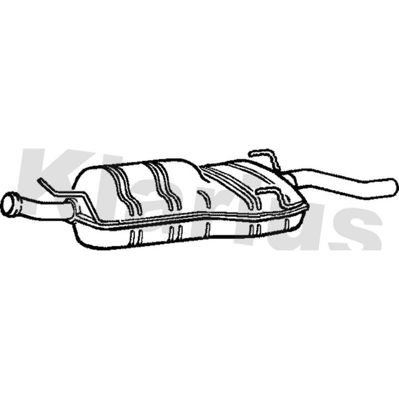 Klarius Box With Tail Pipe Rear SB104E