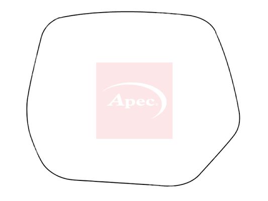 Apec Red Exterior Wing Mirror Glass AMS2742