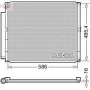 Denso Air Conditioning Condenser fits Toyota Land Cruiser Prado 2002-2010 3.0