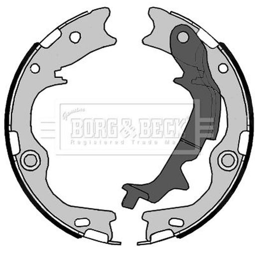 Borg & Beck Parking Brake Shoe Set BBS6488
