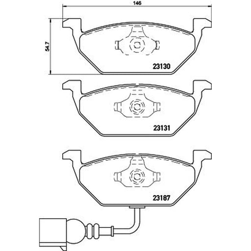 Mintex Front Brake Pad Set MDB2040