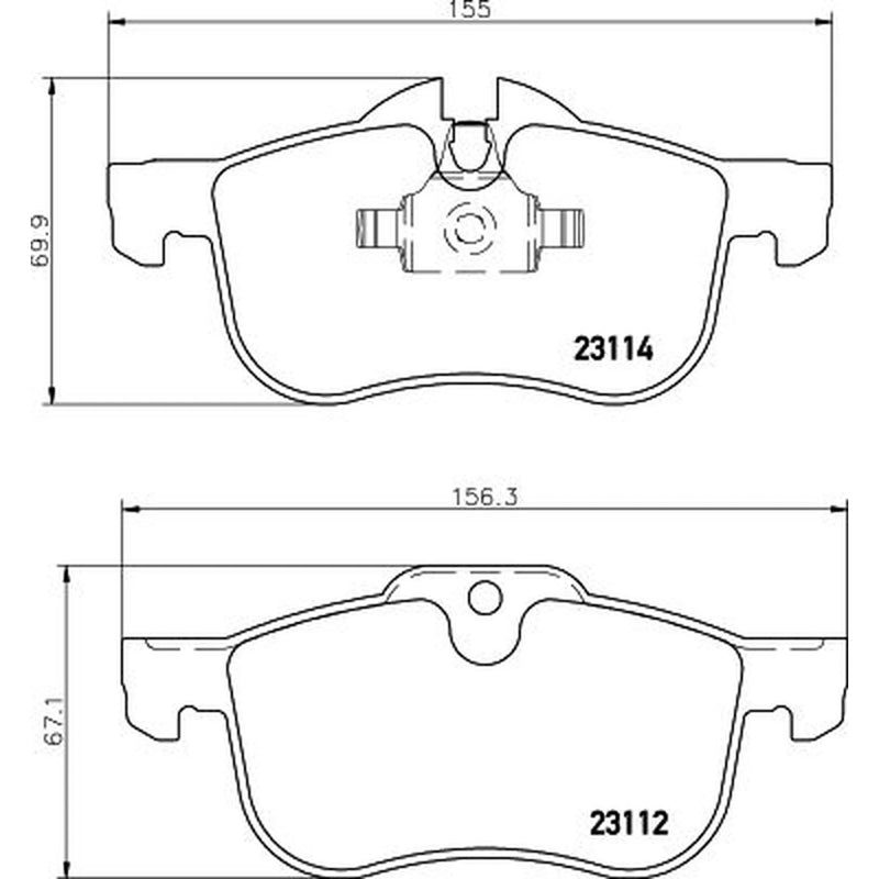 Mintex Front Brake Pad Set MDB2011