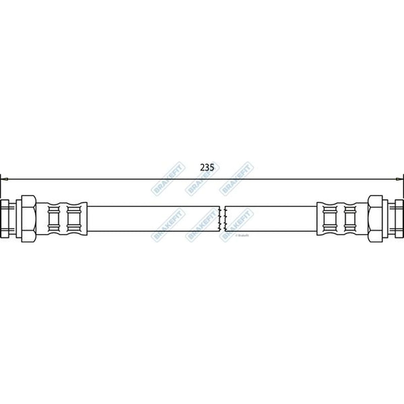Apec Brake Hydraulic Hose Line inner BHO4147