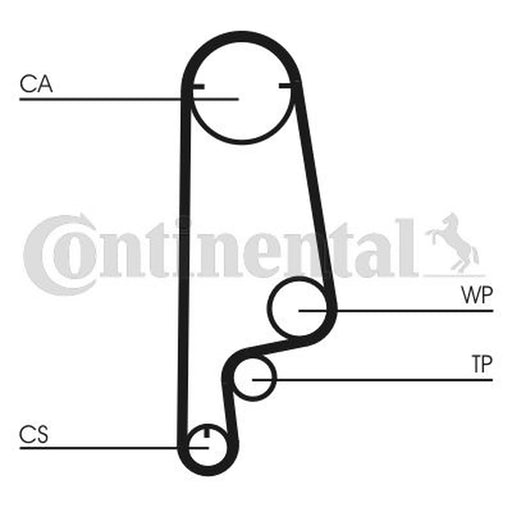 Continental CTAM Timing Belt Kit with Rollers CT799K1