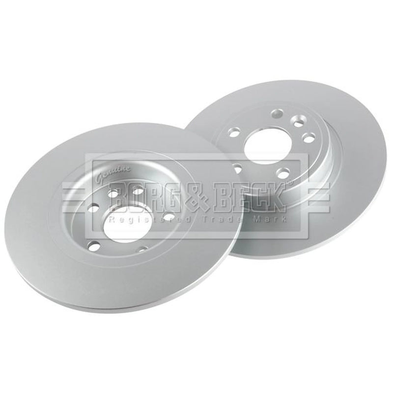 Borg & Beck 2 x Solid Rear Brake Discs BBD5442-x2