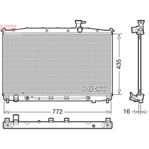 Denso Engine Radiator DRM41024