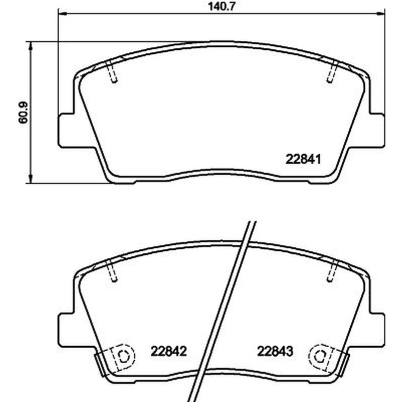 Mintex Front Brake Pad Set MDB4114