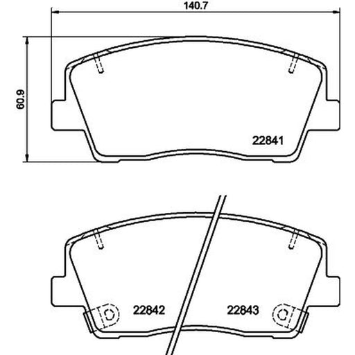 Mintex Front Brake Pad Set MDB4114