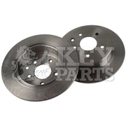Key Parts 2 x Solid Rear Brake Discs KBD4670-x2
