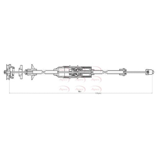 Apec Clutch Control Cable Pull CAB5019