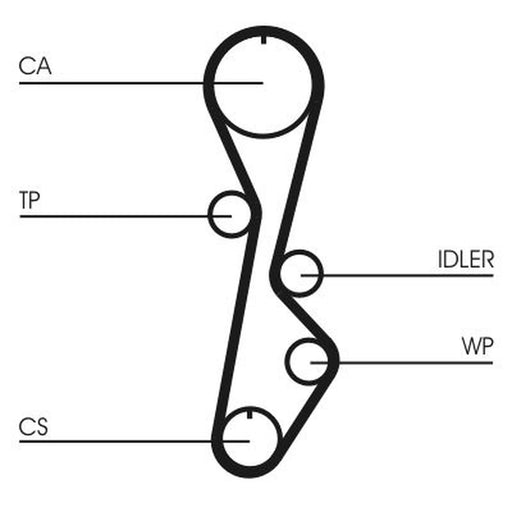 Continental CTAM Timing Belt Kit with Rollers CT774K1