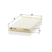 MANN-FILTER Cabin Air Filter (Pollen Filter) behind the glove CU 15 001