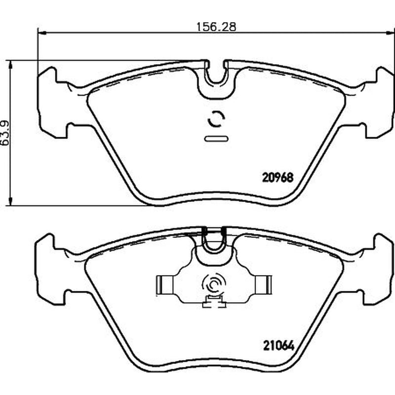 Mintex Front Brake Pad Set MDB1393