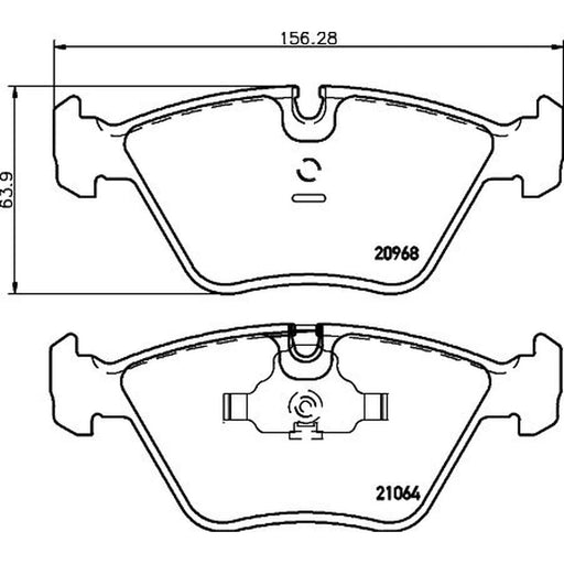 Mintex Front Brake Pad Set MDB1393